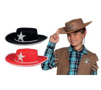 Boland- Cappello Cow-Boy Feltro Bambini, Multicolore, 504105