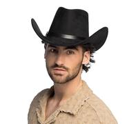 Boland - Cappello da cowboy Bronco con nastro, cappello western per feste a tema, carnevale, accessori per costumi di carnevale, addio al celibato