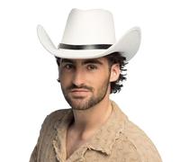 Boland - Cappello da cowboy Bronco con nastro, cappello western per feste a tema, carnevale, accessori per costumi di carnevale, addio al celibato