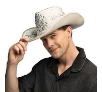 Boland - Cappello da cowboy Crystal con strass effetto velluto, western, taglia 59 cm, scintillante per carnevale, festival e feste a tema