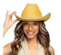 Boland - Cappello da cowboy lucido Charly, cappello western per feste a tema, carnevale, accessori per costumi di carnevale, addio al celibato, festival