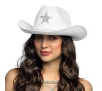 Boland - Cappello da cowboy Taylor con stella, cappello western per feste a tema, carnevale, accessori per costumi di carnevale, addio al nubilato/celibato, festival