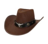 Boland - Cappello da cowboy Wyatt con nastro, cappello western per feste a tema, carnevale, accessori per costumi di carnevale, addio al celibato