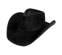 Boland - Cappello Wyoming, look finta pelle, cappello da cowboy, Wild West, ranger, copricapo, costume, carnevale, festa a tema