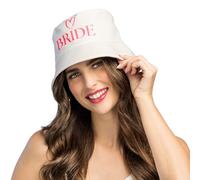 Boland - Cappello da pescatore Bride per addio al nubilato, berretto per festa della sposa, cappello a secchiello per la sposa e le damigelle