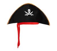 Boland - Cappello da pirata Blake per bambini, 55 cm | Cappello con teschio per costumi da pirata, Carnevale e feste a tema, marinaio, costume per bambini