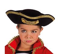 Boland - Cappello da pirata Joey per bambini, 55 cm | Tricorno per costumi da pirata, Carnevale e feste a tema, pirati, capitano, costume per bambini