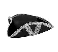 Boland - Cappello da pirata, per adulti, bucaniere, capitano, cappello a tricorno