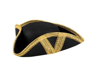 Boland - Cappello da pirata, per adulti, bucaniere, capitano, cappello a tricorno