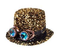 Boland - Cappello Desert Dream, con occhiali, cappello a cilindro, paillettes, festa in maschera, carnevale