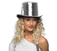 Boland 00746 - Cappello da discoteca, copricapo per adulti, cappello glitterato ideale per festival, carnevali o feste a tema