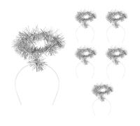 Boland - Cerchietto aureola per adulti, 6 pezzi, oro o argento, accessori per costumi di carnevale e Natale