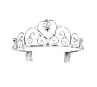 Boland - Cerchietto con Corona in Metallo | Tiara per addio al nubilato, Carnevale, matrimonio, fiaba e festa a tema