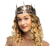 Boland - Corona Eternal in metallo, 57 cm | Con pietre decorative, Carnevale, addio al celibato e feste a tema, costume da fiaba, principessa