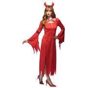 Boland - Costume adulto Lady Lucifero, costume per donna, costumi in maschera, Halloween, strega
