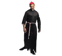 Boland - costume adulto prete zombie, costume per adulti, costumi in maschera, Halloween, prete horror