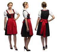 Boland - Costume bavarese, set di costumi con dirndl, camicetta e grembiule, costumi in maschera da donna per carnevale e festa della birra
