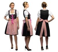 Boland - Costume bavarese, set di costumi con dirndl, camicetta e grembiule, costumi in maschera da donna per carnevale e festa della birra