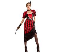 Boland - Costume da ragazza del saloon, costume in maschera per feste a tema, Halloween o carnevale, Wild West, cowgirl