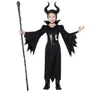 Boland - Costume da bambina Evil Queen, set con cappuccio, abito e corsetto, costume da diavoletta per Halloween, Carnevale e feste a tema