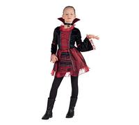 Boland - Costume da bambina Imperatrice dei vampiri | Abito corto con colletto e collana, costume da vampiro per bambini, Halloween, Carnevale e feste a tema