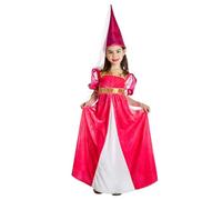 Boland - Costume da bambina Principessa Eleanor, abito lungo e cappello con velo, da fiaba per Carnevale e feste a tema