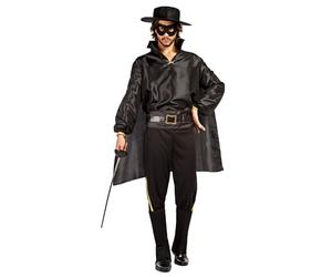 Boland - Costume da bandito Don Diego per adulti, 7 pezzi, costume in maschera per feste a tema, Halloween o carnevale, vendicatore dei malvagi