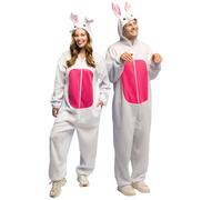 Boland - Costume da coniglio, da animale, tuta in peluche, di carnevale per feste a tema
