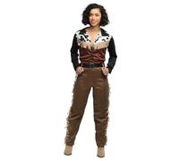 Boland - Costume da cowgirl per donna, 3 pezzi, costume in maschera per feste a tema, Halloween o carnevale, Wild West, cowboy