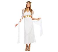 Boland - Costume da dea greca Hera, set con abito, fascia e cintura per il Carnevale e feste a tema, imperatrice, regina