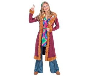 Boland - Costume da Happy Hippie per donna, 4 pezzi, costume in maschera per feste a tema, Halloween o carnevale, Flower Power