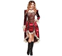 Boland-83647 Costume Adulto Donna, Marrone, Rosso, 36-38, 83647