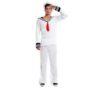 Boland - Costume da marinaio, 3 pezzi, costume in maschera per feste a tema, Halloween o carnevale, marinaio