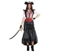 Boland - Costume da pirata Grace per donna, 5 pezzi, costume in maschera per feste a tema, Halloween o carnevale, marinaio
