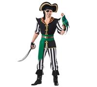Boland - Costume da pirata Henry per uomo, 10 pezzi, costume in maschera per feste a tema, Halloween o carnevale, marinaio