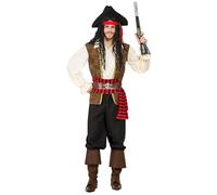 Boland - Costume da pirata Jones, 9 pezzi, costume in maschera per feste a tema, Halloween o carnevale, marinaio