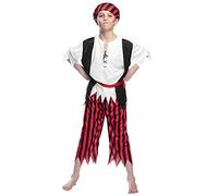 Boland - Costume da pirata per bambini Jack, bucaniere, bucaniere, Halloween, carnevale, festa in maschera, festa in maschera per bambini