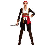 Boland - Costume da Rachel pirata per donna, 5 pezzi, costume in maschera per feste a tema, Halloween o carnevale, marinaio
