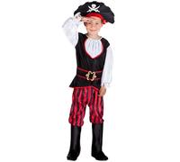 Boland - Costume da pirata Tom per bambini, corsaro, marinaio, carnevale, festa a tema, carnevale