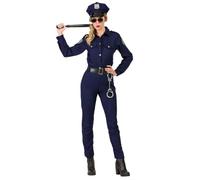 Boland - Costume da poliziotta per donna, 4 pezzi, costume in maschera per feste a tema, Halloween o carnevale, costume da poliziotta