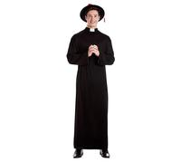 Boland - Costume da prete per adulti, 2 pezzi, costume in maschera per feste a tema, Halloween o carnevale, missionario