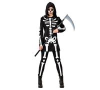 Boland - Costume da scheletro adulto, costume per adulti, costumi in maschera, Halloween, Tristo Mietitore
