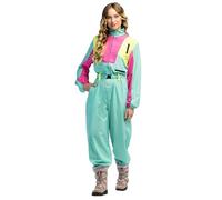 Boland - Costume da sci retrò Snow Blizzard, donna anni '80, verde menta