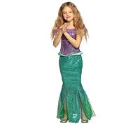 Boland - Costume da sirena per bambini, abito lungo e diadema per bambine, con paillettes e tulle, sirena, costume, carnevale, festa in maschera