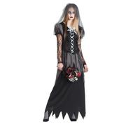 Boland - Costume da Sposa Non Morta per donna, set da sposa horror con abito e velo per Halloween, Carnevale e feste a tema