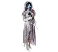 Boland - Costume da strega grigia per adulti, costumi di carnevale, Halloween, costume da fiaba, set di costumi