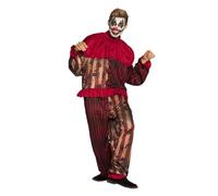 Boland - Costume Clown di mezzanotte, tuta con colletto, uomo, horror, clown, psicopatico, Halloween, carnevale, festa in maschera