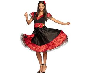 Boland - Costume per adulti ballerina di flamenco, abito, cintura e accessori per capelli, spagnola, set, carnevale, festa a tema, campionati europei, campionati mondiali