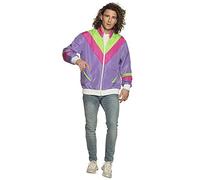 Boland - Costume per adulti Top tuta anni '80 con tasche per tuta da campeggio, tuta da jogging, tuta assi, stile retrò, costume di gruppo, motto party, carnevale