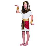 Boland- Faraone Tutankhamon Costume Bambino, Bianco/Oro, 4-6 anni, 82252